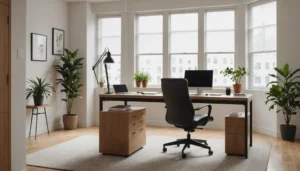 distance entre bureau et mur
