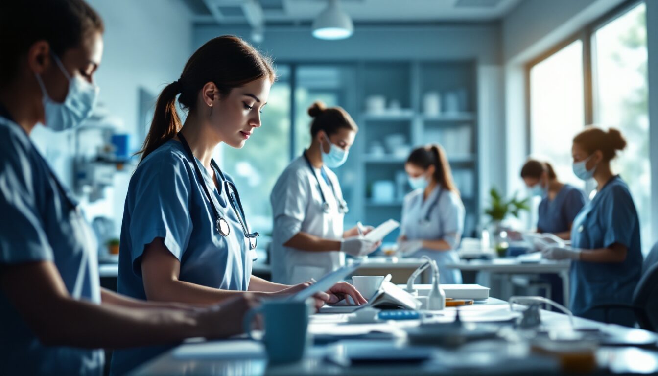 professions intermédiaires de la santé et du travail social