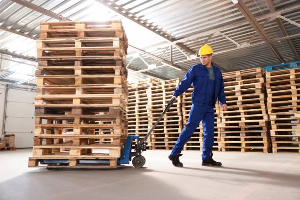 palettes en bois charges transport logistique