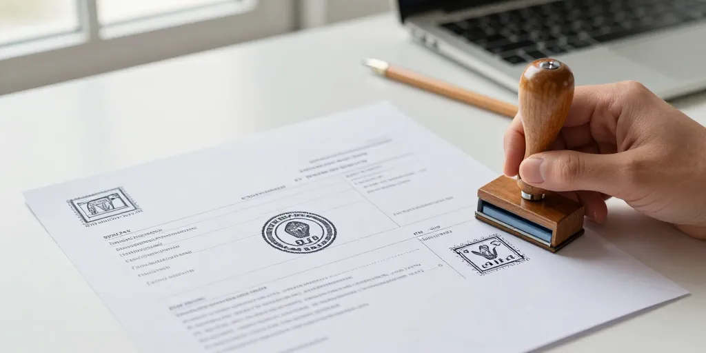 Quel format de tampon pour vos factures et devis ?