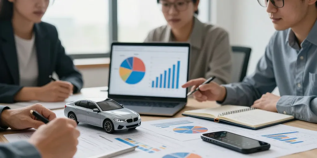 Combien coûte une publicité auto : le budget moyen par canal