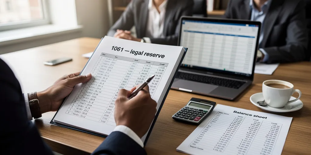 Compte comptable réserve légale : le compte 1061 et écritures types