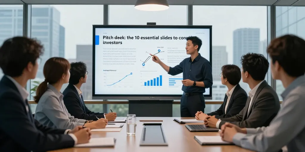 Pitch deck : les 10 slides indispensables pour convaincre les investisseurs