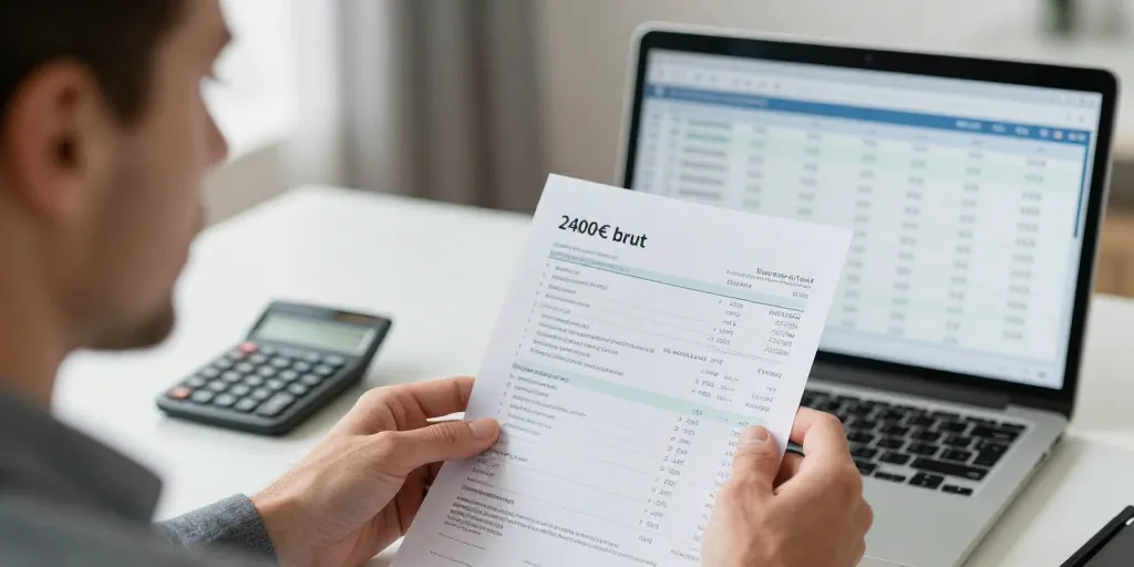 2400 brut en net : le montant net exact selon votre statut ?