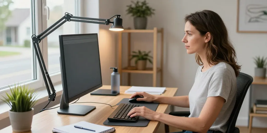 Aménager un bureau à domicile ergonomique pour booster productivité