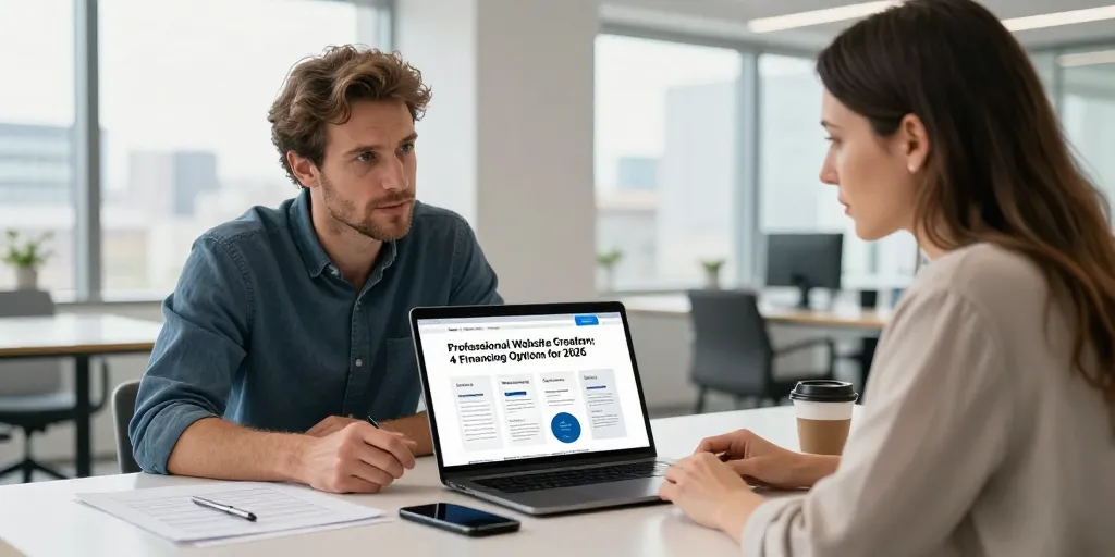 Création de site web professionnel : les 4 modes de financement à connaître en 2026