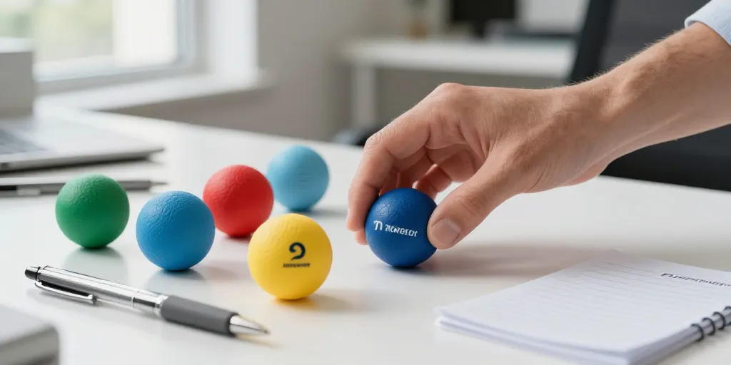 balle anti-stress personnalisée