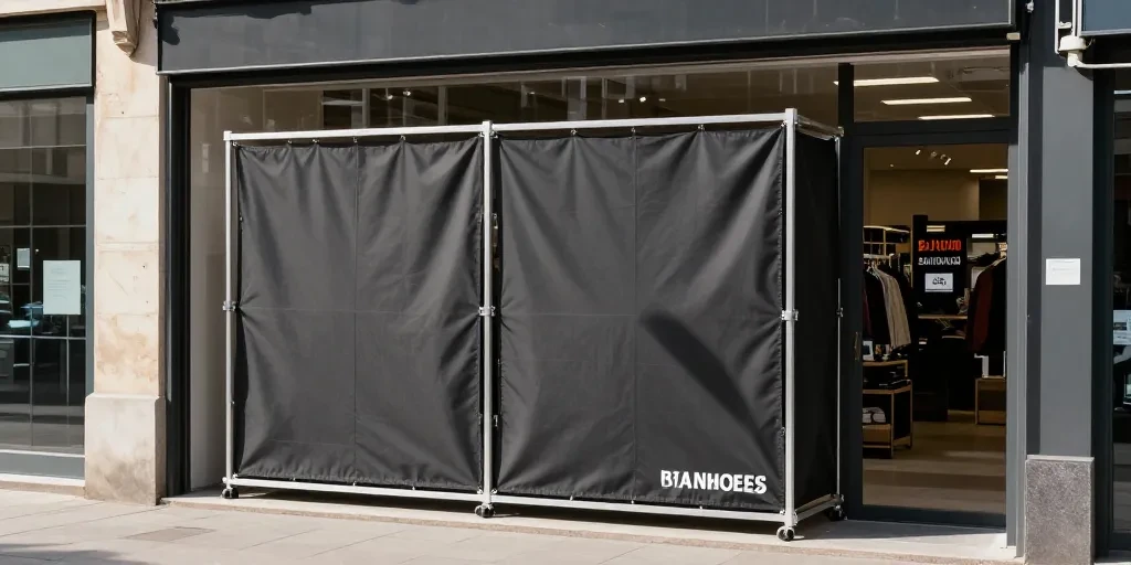 Store banne pour magasin : pourquoi les commerçants qui motorisent gagnent en visibilité et rentabilité
